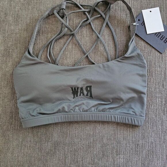 Raw Gear Women's Cross Back Sling Padded Sports Bra Size XSmall - Picture 1 of 9